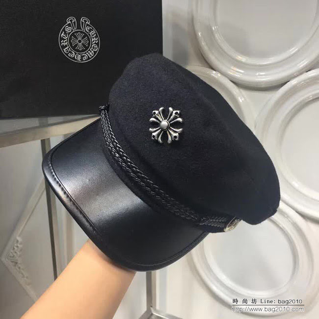 克羅心Chrome Hearts 跑量款 秋季新款鴨舌軍帽 LLWJ7012